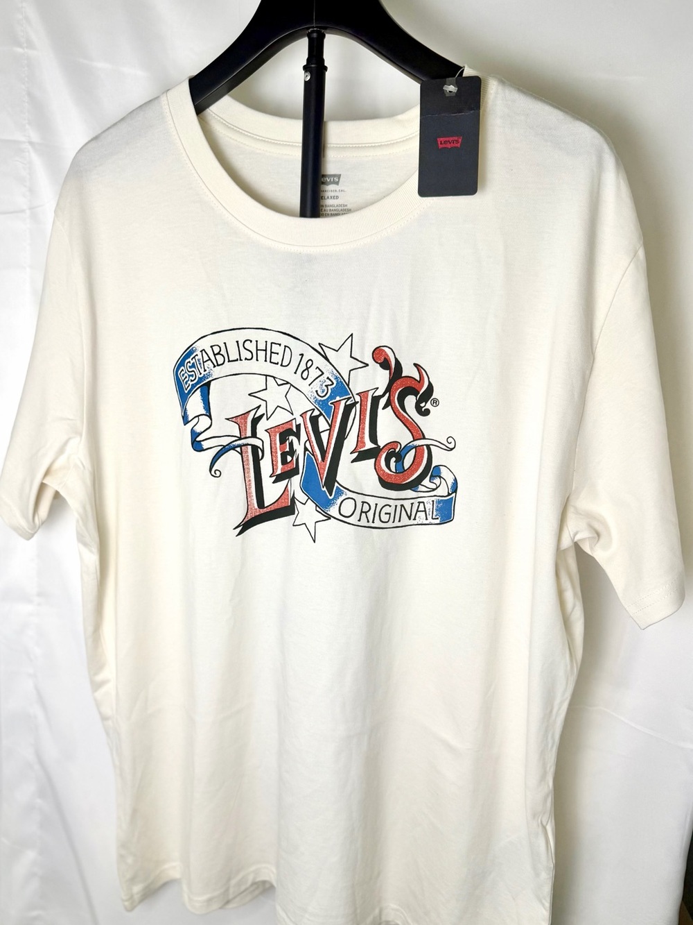 Levi's Men's White Graphic Logo Tee XL,L